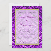 Kaléidoscope en verre violet Mariage de texture