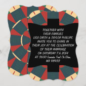 Invitation Kaléidoscope mandalaïque (Devant / Derrière)