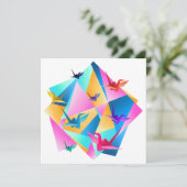 Invitation Kaleidoscope Origami (Debout devant)