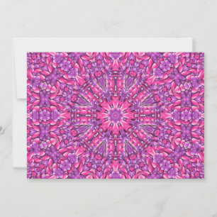 Invitation Kaleidoscope Vintage, rose et violet