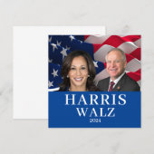 Invitation Kamala Harris Et Tim Walz 2024 (Devant / Derrière)