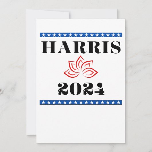 Invitation Kamala Lotus Harris pour POTUS (Devant)