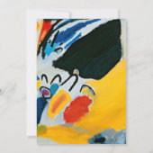 Invitation Kandinski Impression III Concert Peinture Abstrait (Dos)