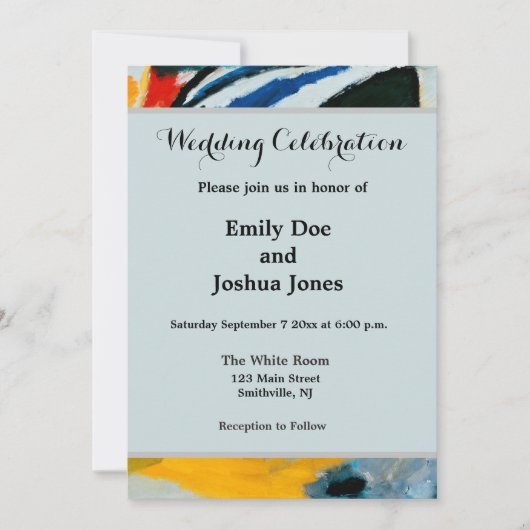 Invitation Kandinski Impression III Concert Peinture Abstrait (Devant)