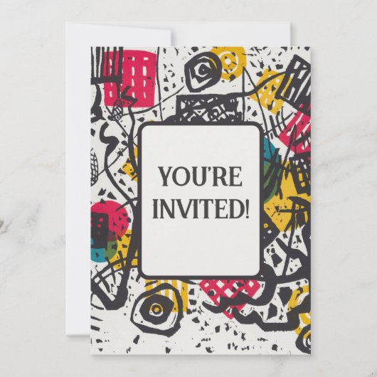 Invitation Kandinsky Small Worlds V Classic Abstrait (Devant)