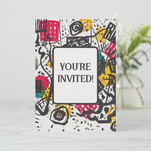 Invitation Kandinsky Small Worlds V Classic Abstrait (Debout devant)