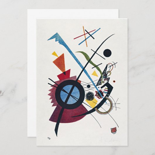 Invitation Kandinsky - Violet, (Devant / Derrière)