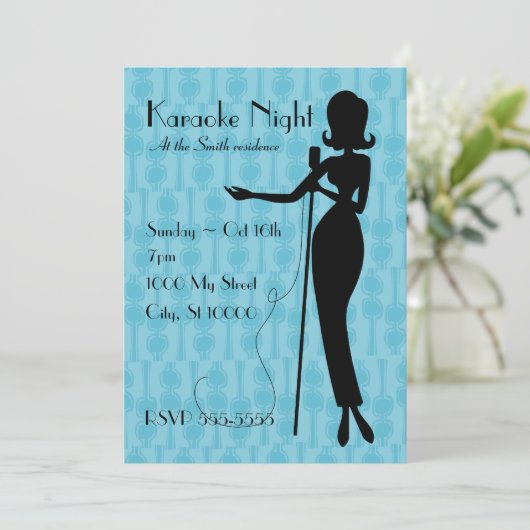 Invitation Karaoke (Debout devant)