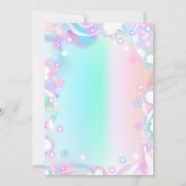 Invitation Karaoke Chanter Musique Tie Dye Neon Glow Annivers (Dos)