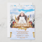 Invitation Karaoke Dance DJ Musique Noël (Devant)