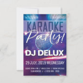 Invitation Karaoke| DJ| Club Flyer (Devant)