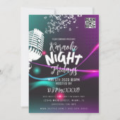 Invitation Karaoke Night Event Party Bar Club Flyer (Devant)