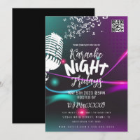 Karaoke Night Event Party Bar Club Flyer