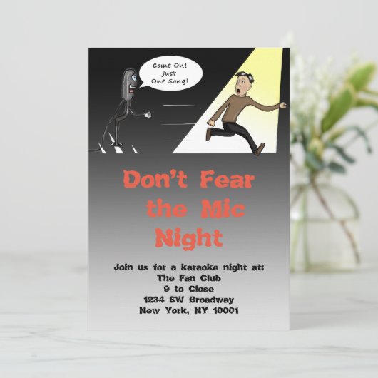 Invitation Karaoke/Open Mic (Debout devant)
