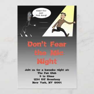 Invitation Karaoke/Open Mic