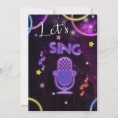 Invitation Karaoke, Soirée Musique Karaoke (Dos)