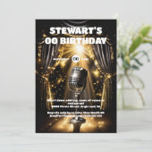 Invitation Karaoke vedette l'événement Hollywood en or noir (Debout devant)