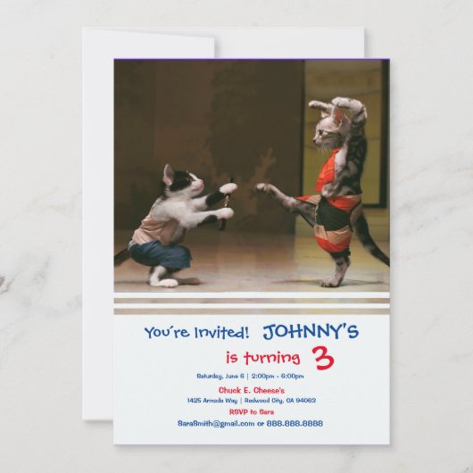 Invitation Karaté (Devant)