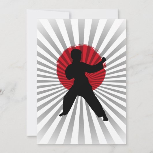 Invitation Karate Kid Arts martiaux Cobra Kai (Dos)