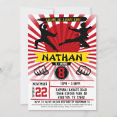Invitation Karate Kid Arts martiaux Cobra Kai (Devant)