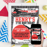 Invitation Karate Kid Ninja Martial Arts fête d'anniversaire<br><div class="desc">Célébrez le prochain anniversaire de karaté,  Arts martiaux avec ce design cool ninja. Que ce soit dans un centre Ninja,  une école de karaté ou un gymnase d'arts martiaux,  ce design sera sûr d'impressionner vos invités. Conçu par invitecentral.com</div>