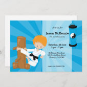 Invitation Karate Kids (Devant / Derrière)