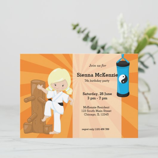 Invitation Karate Kids (Debout devant)