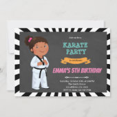 Invitation karaté pour enfants africains (Devant)