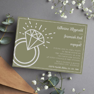 Invitation Katherine   Couleur curée   Fêtes de fiançailles