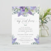 Invitation Katherine Mariage traditionnelle florale catholiqu (Debout devant)