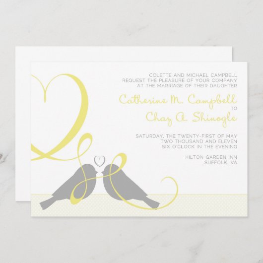 Invitation Katie C (Devant / Derrière)