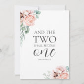 Invitation Katrina Boho Watercolor Fleurs Mariage catholique (Dos)