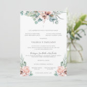 Invitation Katrina Invitación de Boda Catolica Mariage offici (Debout devant)