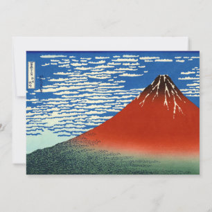 Invitation Katsushika Hokusai - Vent Fin, Matin Clair