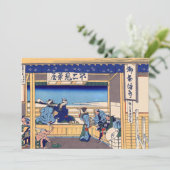 Invitation Katsushika Hokusai - Yoshida sur le Tokaido (Debout devant)