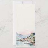 Invitation Kauai Hawaii Watercolor Landscape Wedding Menu (Dos)
