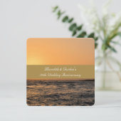 Invitation Kauai Sunset 50e anniversaire de Mariage (Debout devant)