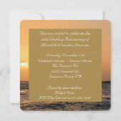 Invitation Kauai Sunset 50e anniversaire de Mariage (Dos)