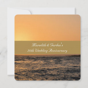 Invitation Kauai Sunset 50e anniversaire de Mariage