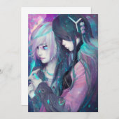 Invitation Kawaii Anime Graphic (Devant / Derrière)