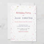 Invitation Kawaii Asiatique fille 3e anniversaire canette (Dos)