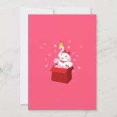 Invitation Kawaii Caricature X mas White Elephant Party (Dos)