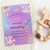 Invitation Kawaii Fairy Kids Birthday 