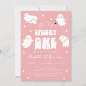 Invitation Kawaii Halloween 1er Boo Day Fête Anniversaire Fil (Devant)