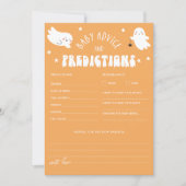 Invitation Kawaii Halloween Baby shower Conseils et prédictio (Devant)