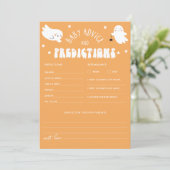 Invitation Kawaii Halloween Baby shower Conseils et prédictio (Debout devant)