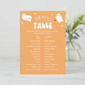 Invitation Kawaii Halloween Old Wives Tales Baby shower Jeu (Debout devant)