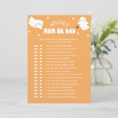 Invitation Kawaii Halloween qui a dit ça maman ou papa bébé j (Debout devant)