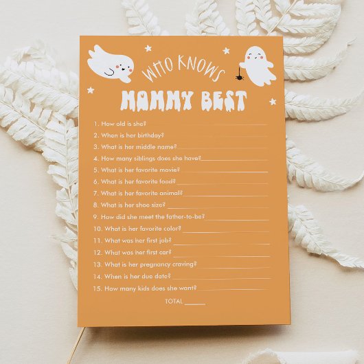 Invitation Kawaii Halloween Qui Connaît Maman Meilleur Jeu De