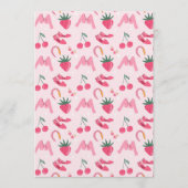 Invitation Kawaii Hand-drawn Girly Things Seamless Pattern (Devant)